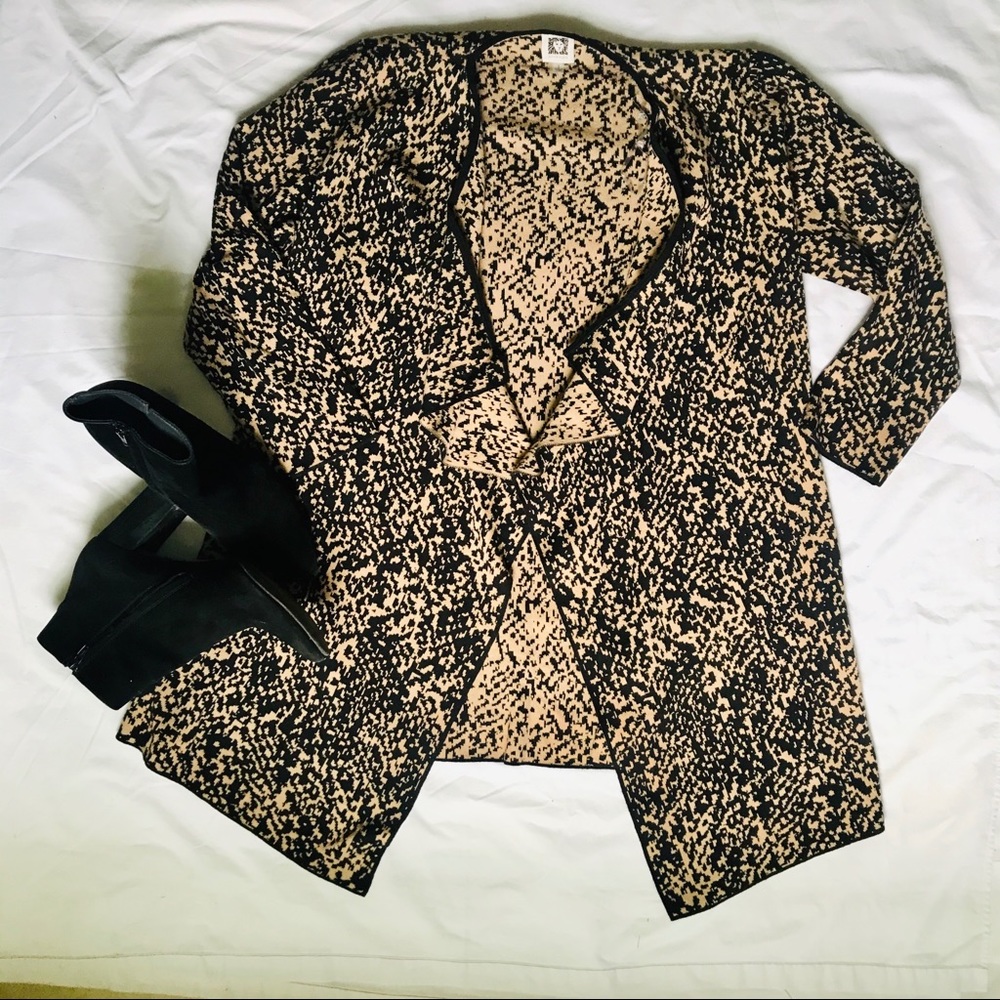 Anne Klein Leopard Print Cardigan